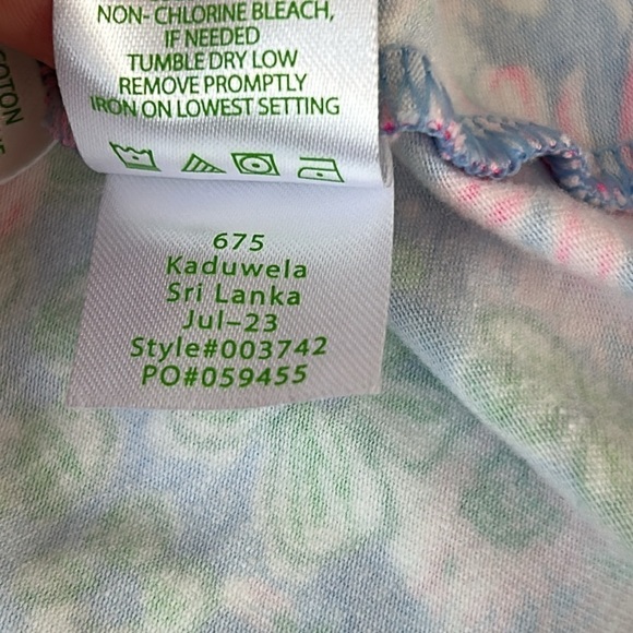 Lilly Pulitzer Sammy Floral Pajama Set in Multi Lil Soiree All Day, size 8 - Picture 7 of 12